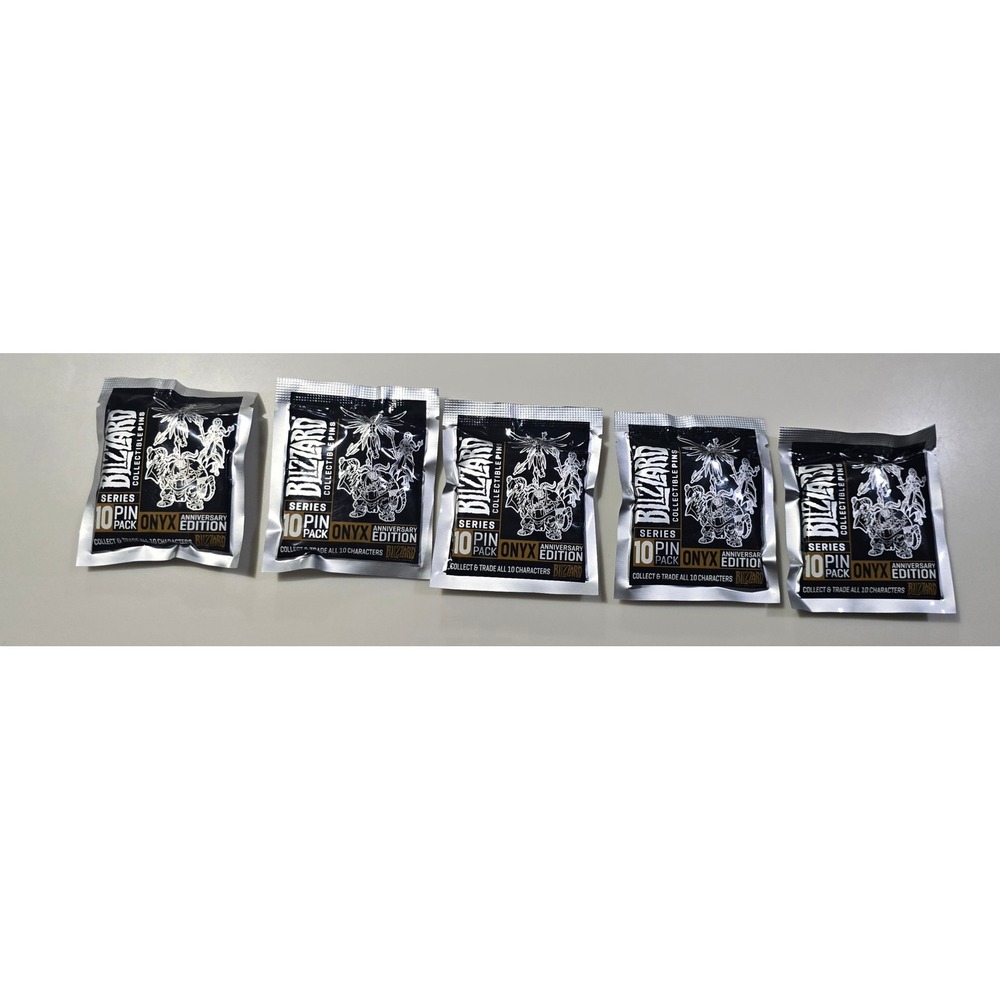 Blizzard Entertainment Series 10 Collectible Pins 5 Pin Packs Onyx‎ Edition